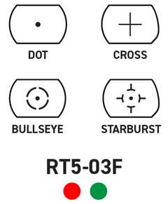 Aim Sports RT503F Full-Size Reflex Sight 1x33mm Red/Green Multi Reticle - Matte Black — view 3