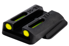 TruGlo TFO TG131RT2Y Ruger LC9/9S/380 3-Dot Sight Set - Fiber Optic/Tritium - Green Front/Yellow Rear — view 3