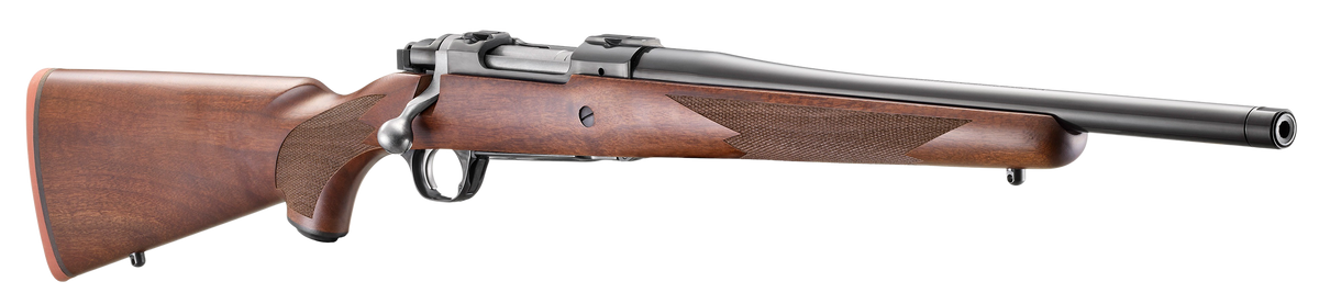 Ruger Hawkeye Hunter 243 Win 16.6" 4+1 Bolt-Action Rifle - Satin Blued Walnut — view 3