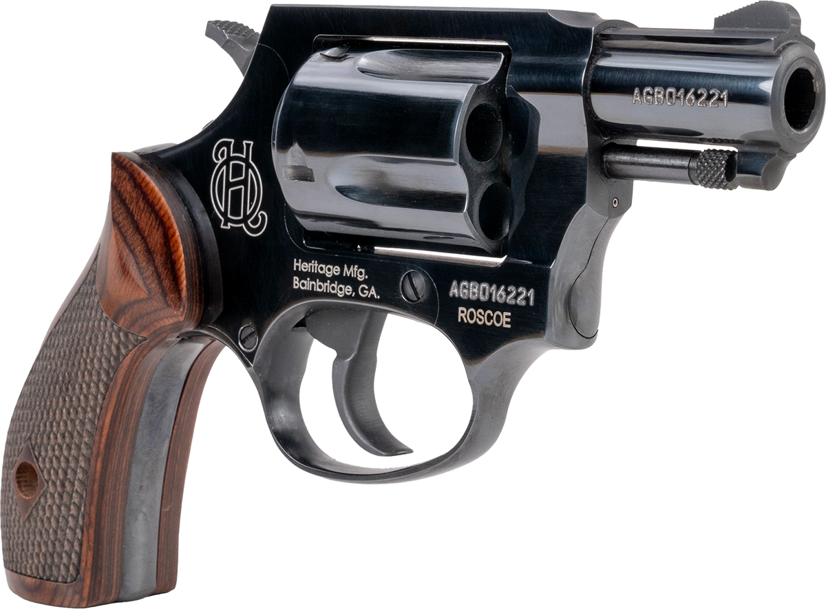 Heritage Mfg Roscoe 38 Special +P 2" 5-Rd DA/SA Revolver - Black/Wood — view 3