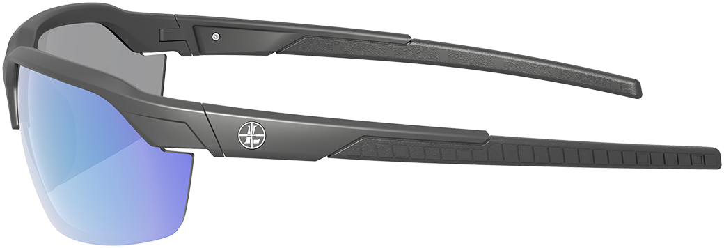 Leupold Tracer Performance Eyewear Matte Black Blue Mirror — view 3