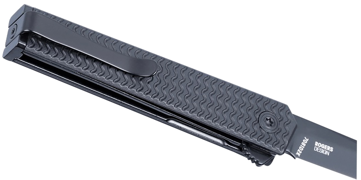 Columbia River CRKT CEO Microflipper 2.36" Folding Drop Point Plain D2 Steel Black TiNi Black Aluminum Handle — view 3