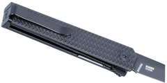 Columbia River CRKT CEO Microflipper 2.36" Folding Drop Point Plain D2 Steel Black TiNi Black Aluminum Handle — view 3