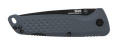 S.O.G Adventurer LB 3.5" Folding Clip Point Plain 5Cr15MoV Black TiNi - Gray GRN Handle — view 3