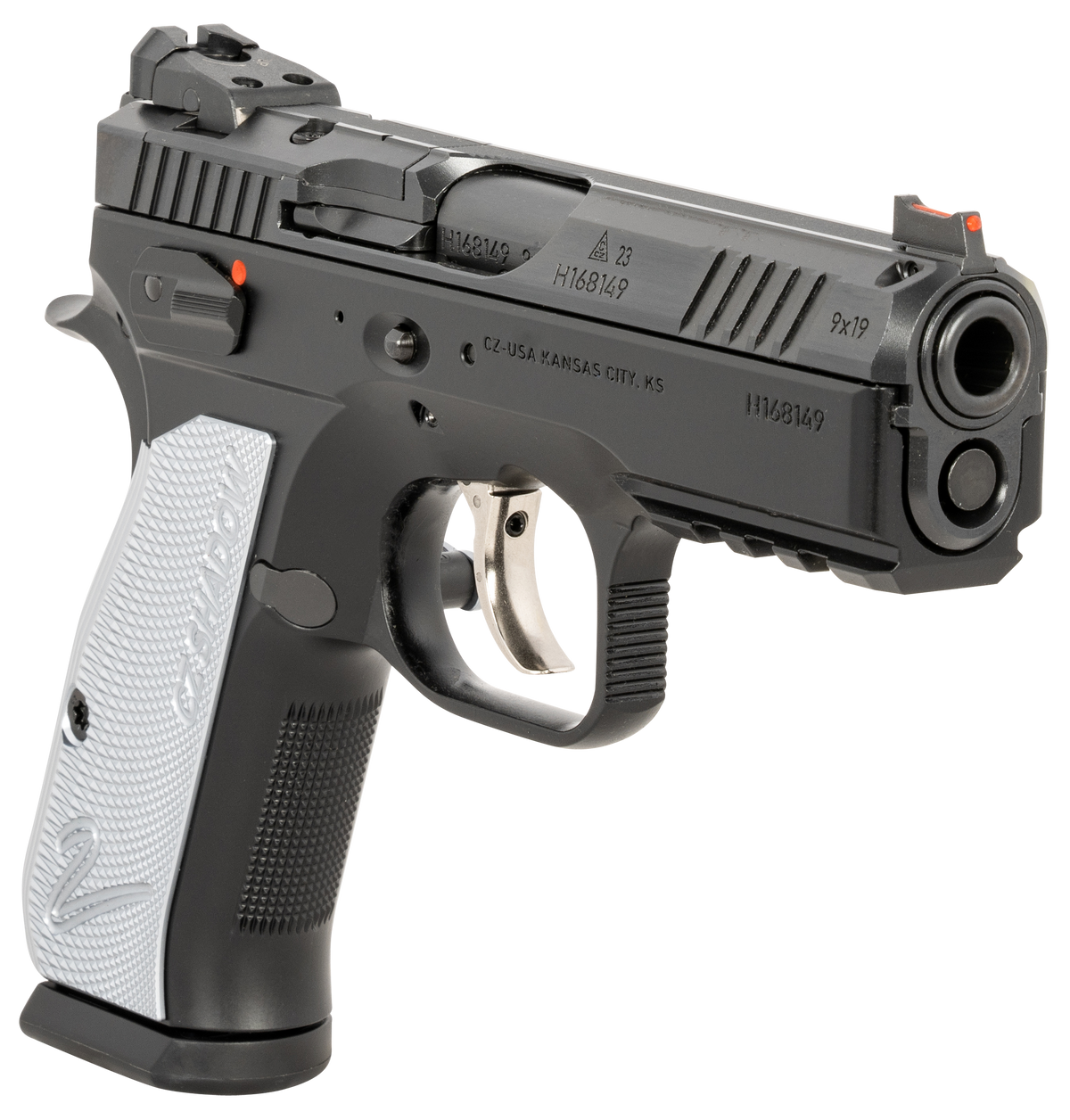 CZ Shadow 2 Compact 9mm Luger 15+1 4" Semi-Auto Pistol - Blue/Black, Optic Ready — view 3