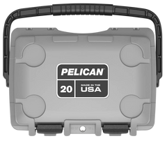 Pelican 20QT Elite Cooler 20 Quart Dark Gray / Green — view 3