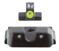 Trijicon HD Night Sights Smith & Wesson M&P Shield / M&P Shield Plus Green Tritium Yellow Outline Front — view 3