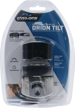 Cyclops Orion Tilt 30 Lumen Green/White LED Camo Clip-On Cap Light — view 3
