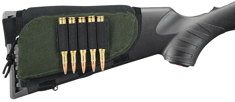 Allen 20550 Buttstock Shell Holder Black/Green Cordura 5-Rd Rifle with Pouch — view 3