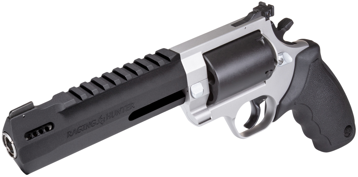 Taurus Raging Hunter 500 S&W Mag 6.75" 5-Shot DA/SA Large Frame Revolver - Matte Black/Stainless — view 3