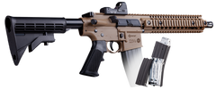 Crosman CFAR1X Full Auto R1 BB Air Rifle CO2 177 25rd Flat Dark Earth Black 6-Position Stock — view 3