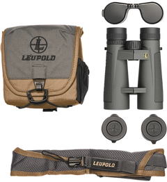 Leupold BX-5 Santiam HD 12x50mm Roof Prism Binoculars - Shadow Gray Armor Coated — view 3