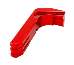 Cross Armory Extended Mag Catch Glock Gen 1-3 / P80 Red Anodized Aluminum — view 3