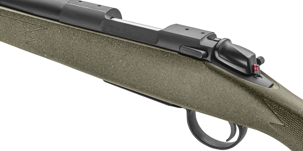 Bergara Rifles B-14 Hunter 7mm PRC 22" 3+1 Bolt-Action Rifle - Graphite Black Cerakote, Green Speckled Stock — view 3