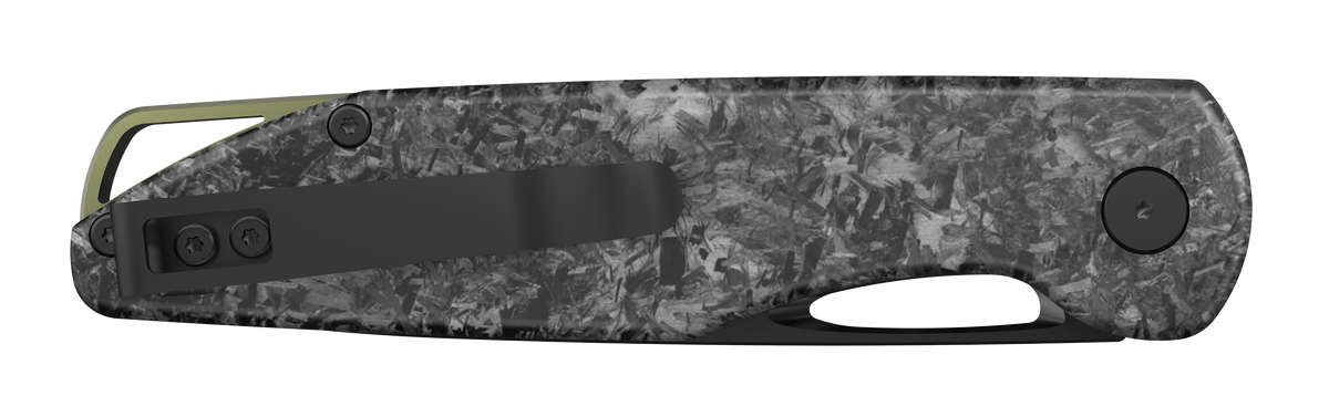 Outdoor Edge Kaytan 3.3" Drop Point 8Cr13MoV Folding Knife - Carbon Fiber Handle — view 3