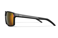 Wiley X Sierra M/L Red Mirror Lens Polycarbonate Gloss Black Frame Safety Glasses — view 3