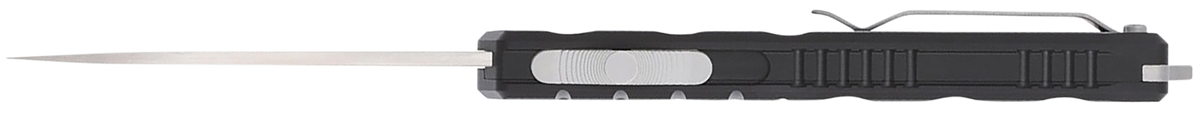 CobraTec Enforcer 3.25" OTF Drop Point Plain M390 Steel Gray Aluminum Handle — view 3