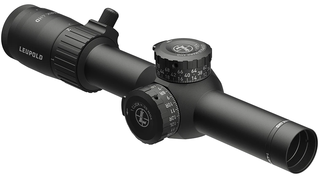 Leupold Mark 4HD 1-4.5x24mm 30mm Tube SFP HPR-1 Reticle Matte Black Riflescope — view 3