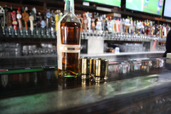 Caliber Gourmet 50 Caliber Shot Glasses Gold Ceramic 1 Pair — view 3