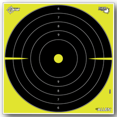 EZ-Aim 15214 Splash Reactive Bullseye Non-Adhesive Paper Target 12" 12-Pack - Black/Yellow — view 3