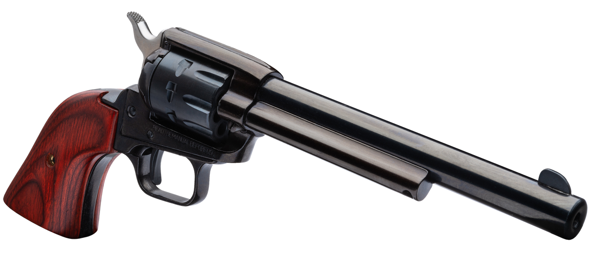 Heritage Mfg Rough Rider 22 LR/22 WMR 9-Shot 6.5" SAO Revolver - Black/Cocobolo — view 3