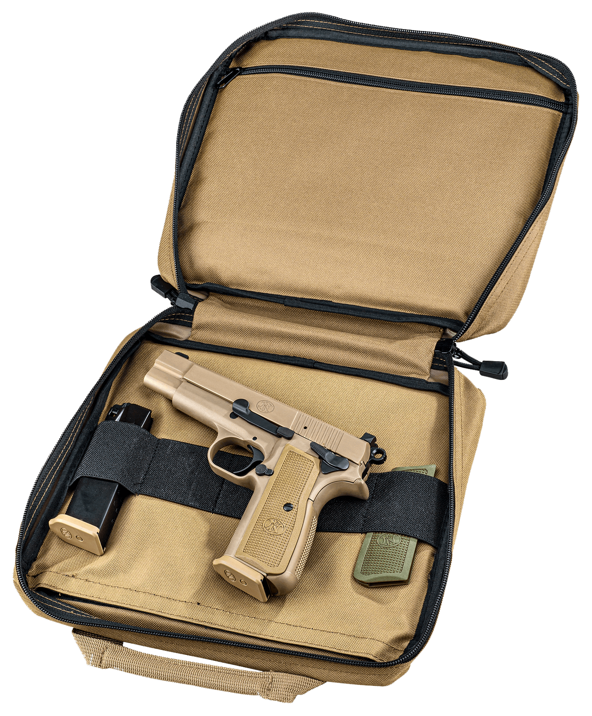 FN High Power 9mm Luger 4.7" 17+1 FDE SAO Pistol — view 3