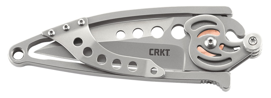 Columbia River Snap Lock 2.55" Folding Drop Point Plain 420J2 SS Stainless Handle Knife — view 3