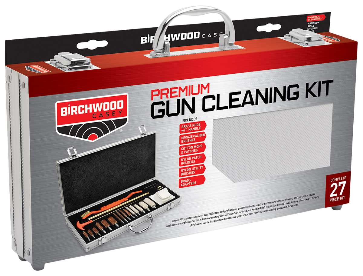 Birchwood Casey PGCK Premium Gun Cleaning Kit Multi-Caliber 27-Piece Silver Hard Case — view 3