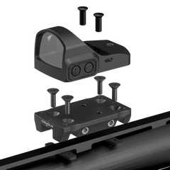 TruGlo Universal Shotgun Rib Mount 4-Post Mounting System Black — view 3