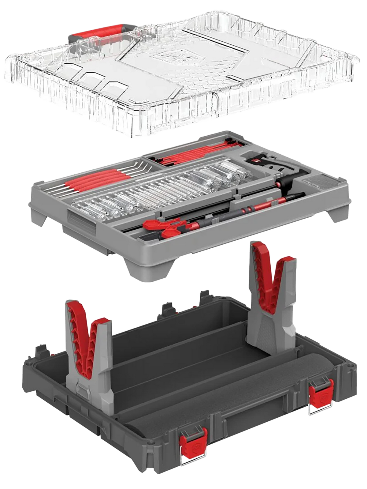 Real Avid Bore-Max Master Cleaning Kit & Mobile Workstation Multi-Cal .22-.45 Cal / 12-20 GA Gray/Red — view 3