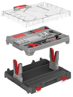 Real Avid Bore-Max Master Cleaning Kit & Mobile Workstation Multi-Cal .22-.45 Cal / 12-20 GA Gray/Red — view 3