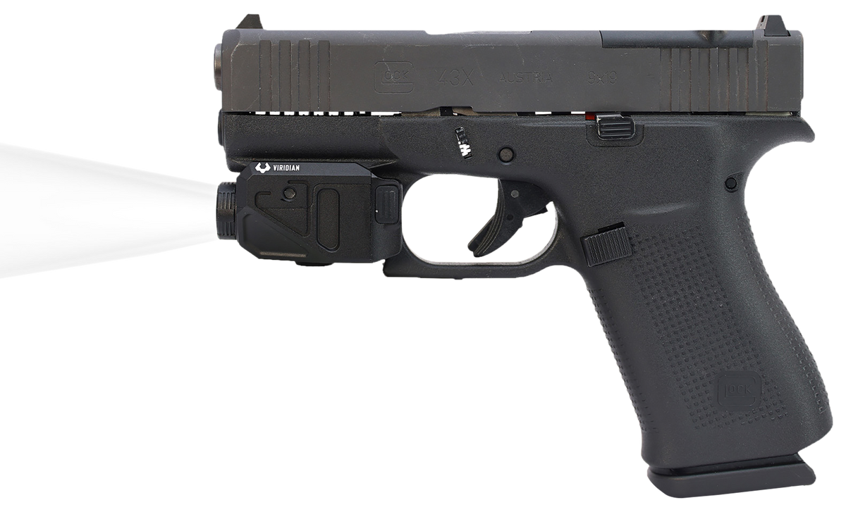 Viridian CTL Slim C Series 550 Lumen Weapon Light for Glock 43X/48 MOS & FN Reflex - Black — view 3