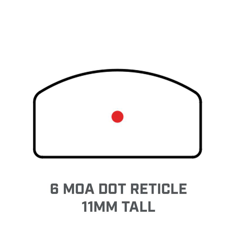 Bushnell RXU-200 1x21mm 6 MOA Red Dot Reflex Sight - Fits Glock 43/S&W Shield/Springfield Hellcat — view 3