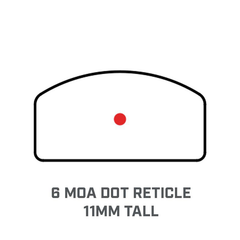 Bushnell RXU-200 1x21mm 6 MOA Red Dot Reflex Sight - Fits Glock 43/S&W Shield/Springfield Hellcat — view 3