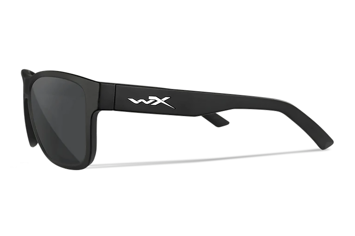 Wiley X Ovation M/L Smoke Gray Lens Matte Black Frame Safety Glasses — view 3