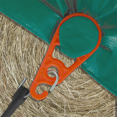 AccuSharp 1008C Super Snaps 7.80" Orange XL Tarp Clip - 15 Pack — view 3