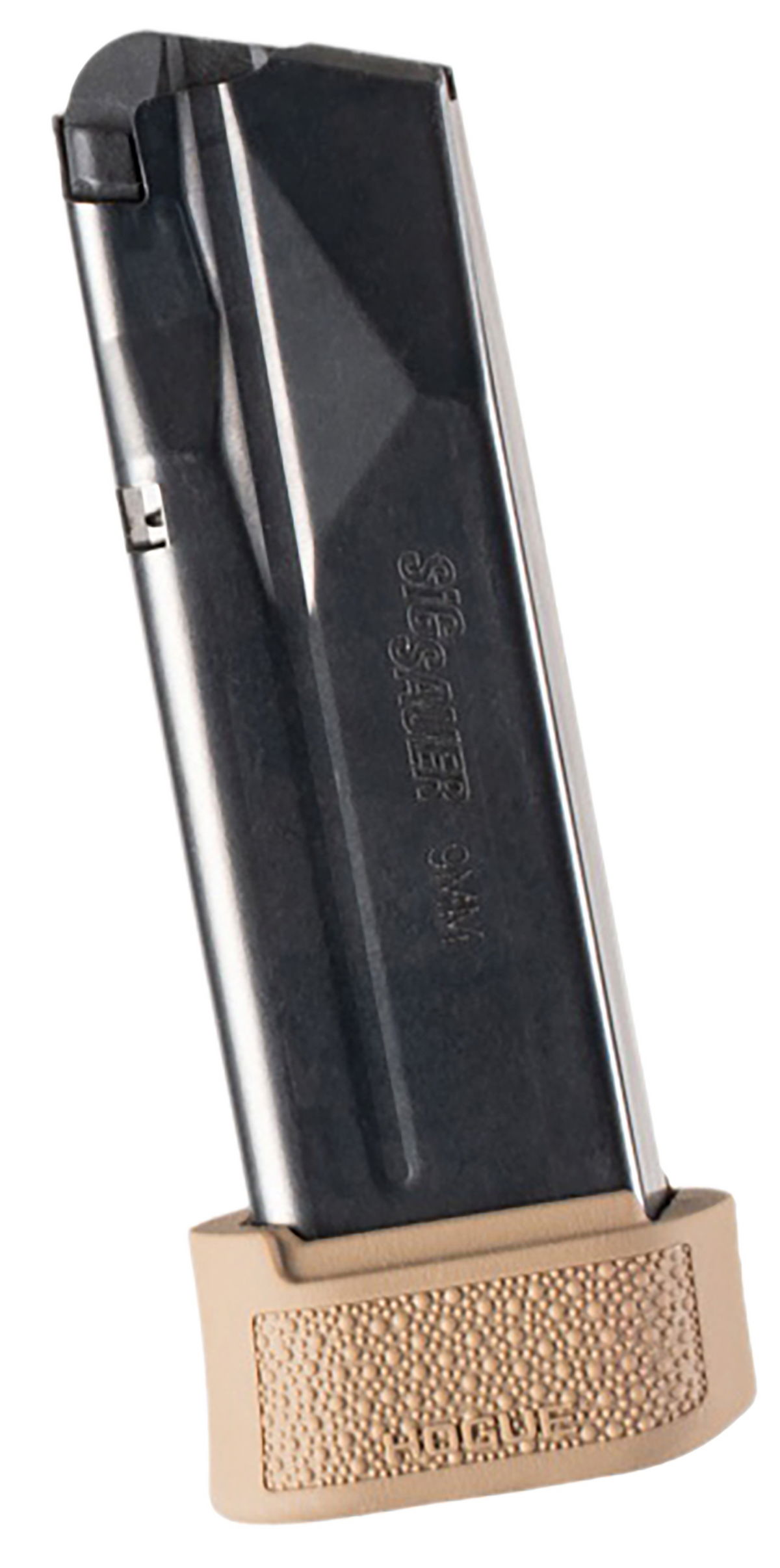 Hogue OverMolded Extension Base Pad Sig Sauer P365X/XL 15rd FDE Rubber — view 3