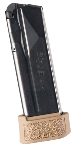 Hogue OverMolded Extension Base Pad Sig Sauer P365X/XL 15rd FDE Rubber — view 3