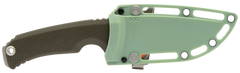 S.O.G Tellus FX 4.20" Fixed Clip Point Plain Edge Cryo 440C SS - Olive Drab GRN Handle — view 3