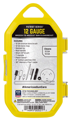 Otis Patriot Shotgun Cleaning Kit 12 Gauge & 10 Gauge 15-Piece Yellow Box — view 3