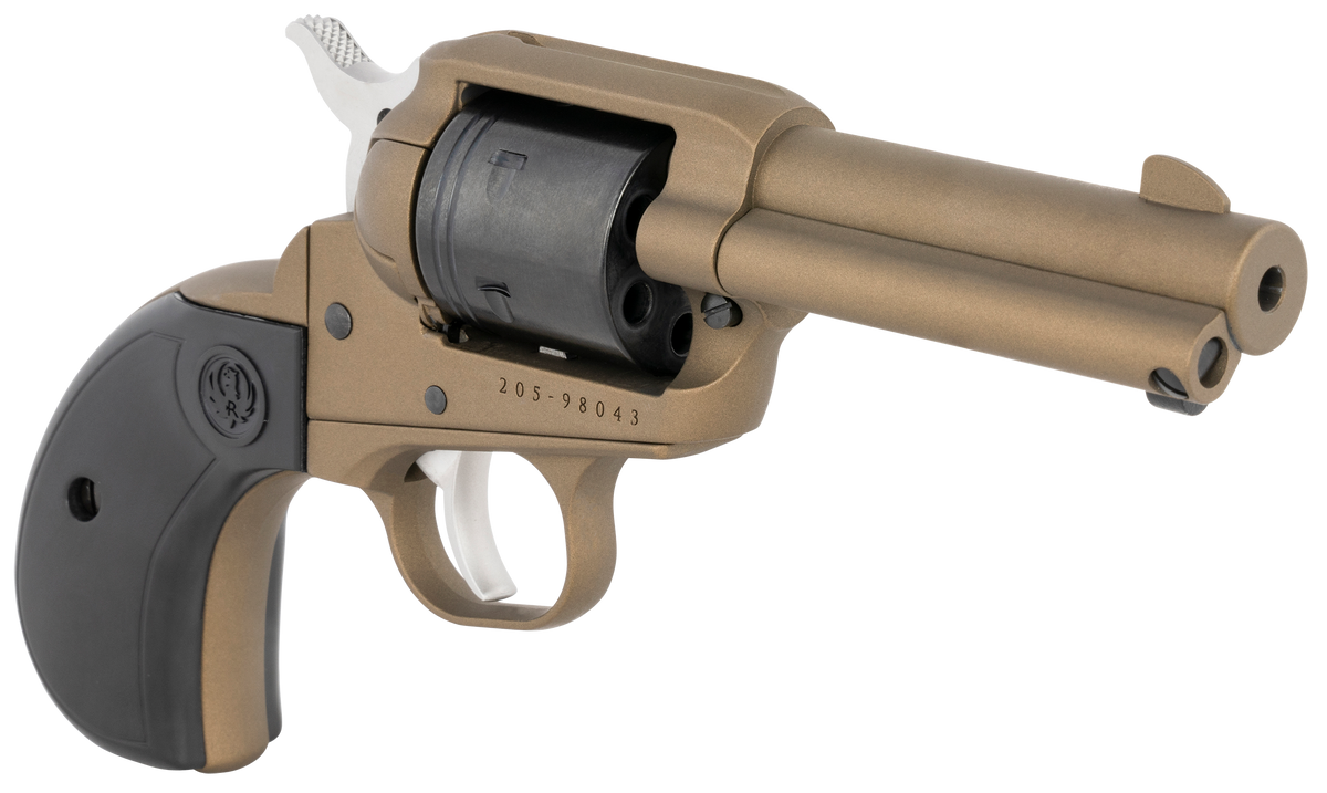 Ruger Wrangler 22 LR 3.75" 6-Shot Revolver - Burnt Bronze Cerakote - Black Birdshead Grip — view 3