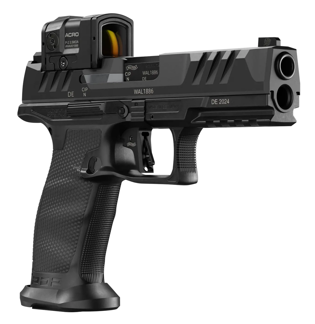 Walther Arms PDP Pro ACRO Full Size 9mm Luger 4.50" 10+1 Semi-Auto Pistol w/Aimpoint ACRO Optic — view 3