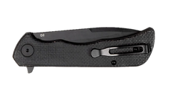 Templar Knife Paladin 3.27" Folding Drop Point Plain D2 Steel Blade Black Micarta Handle — view 3