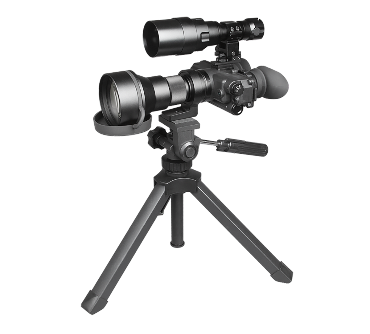 AGM Global Vision FoxBat-5 NW1 Night Vision Bi-Ocular 5x Gen 2+ White Phosphor Black — view 3