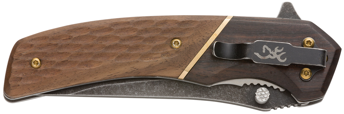 Browning Hunter Large 3.50" Folding Drop Point 440C SS Knife — view 3