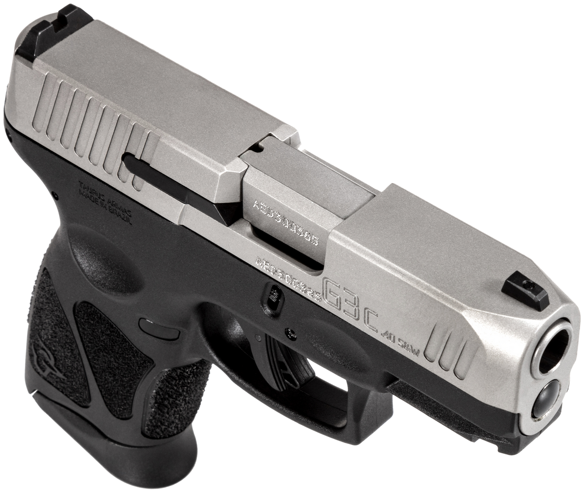 Taurus G3C 40 S&W 3.26" 10+1 Semi-Auto Pistol - Matte Stainless Slide, Black Polymer Frame — view 3