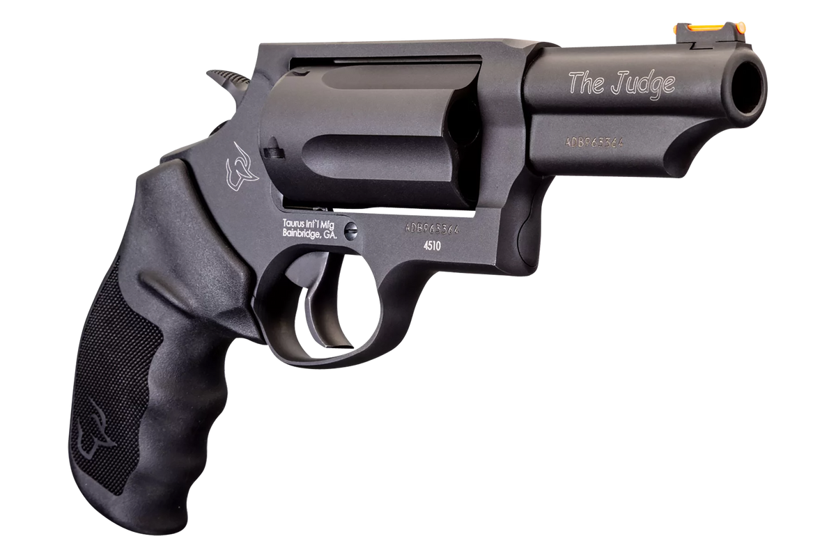 Taurus Judge 45 Colt (LC)/410 Bore 3" 5-Shot DA/SA Compact Revolver - Matte Black Oxide — view 3