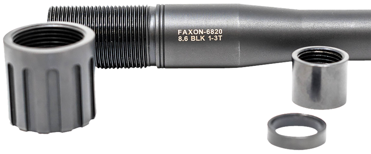 Faxon Firearms RemAge Modified Light Palma 8.6 Blackout 16" 1:3 Twist 416R Stainless Steel Barrel - QPQ Black Nitride — view 3