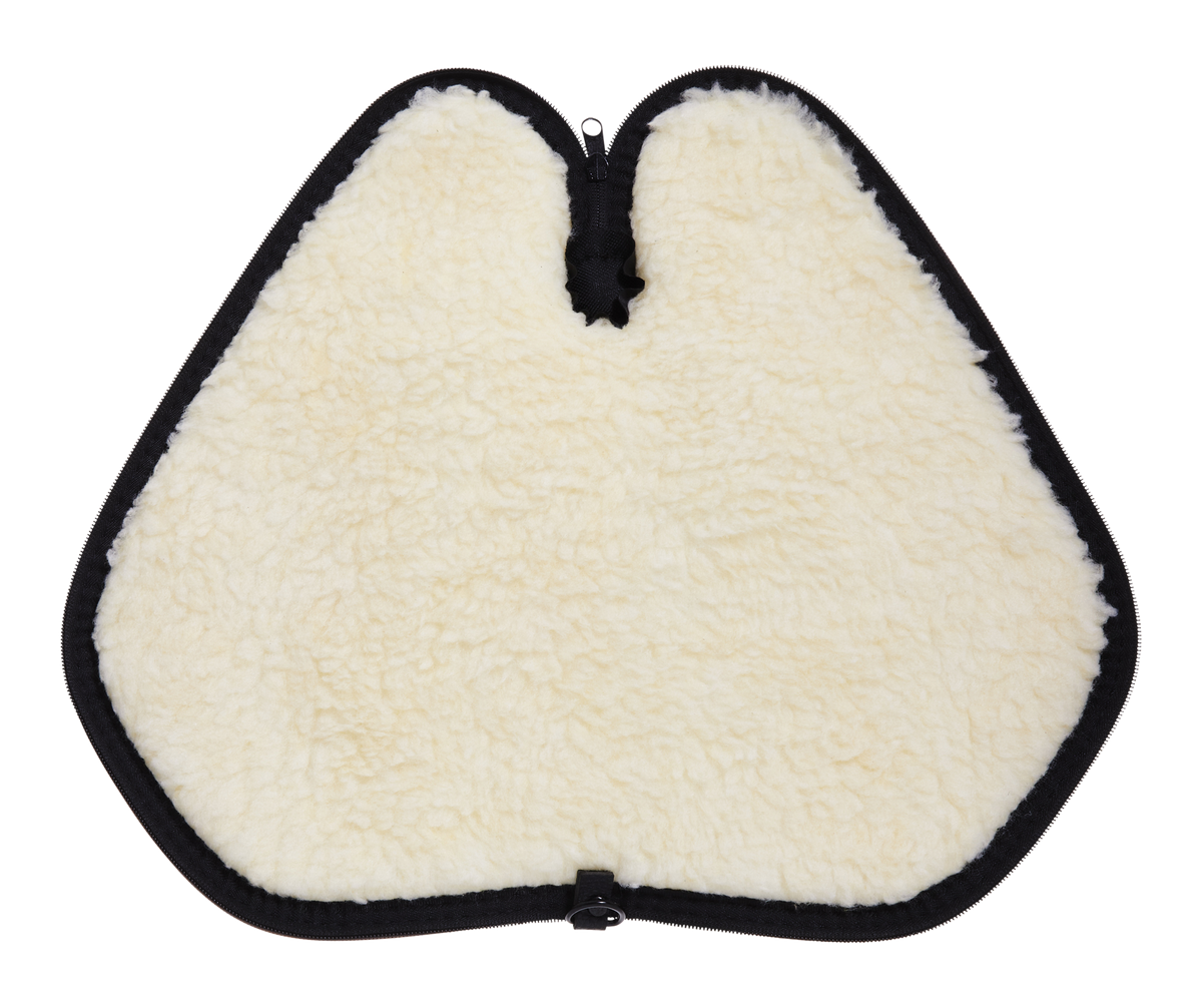 Heritage Cases 8613 Handgun Case 13" Brown Suede w/Black Trim, Faux Sherpa Lining & Foam Padding — view 3