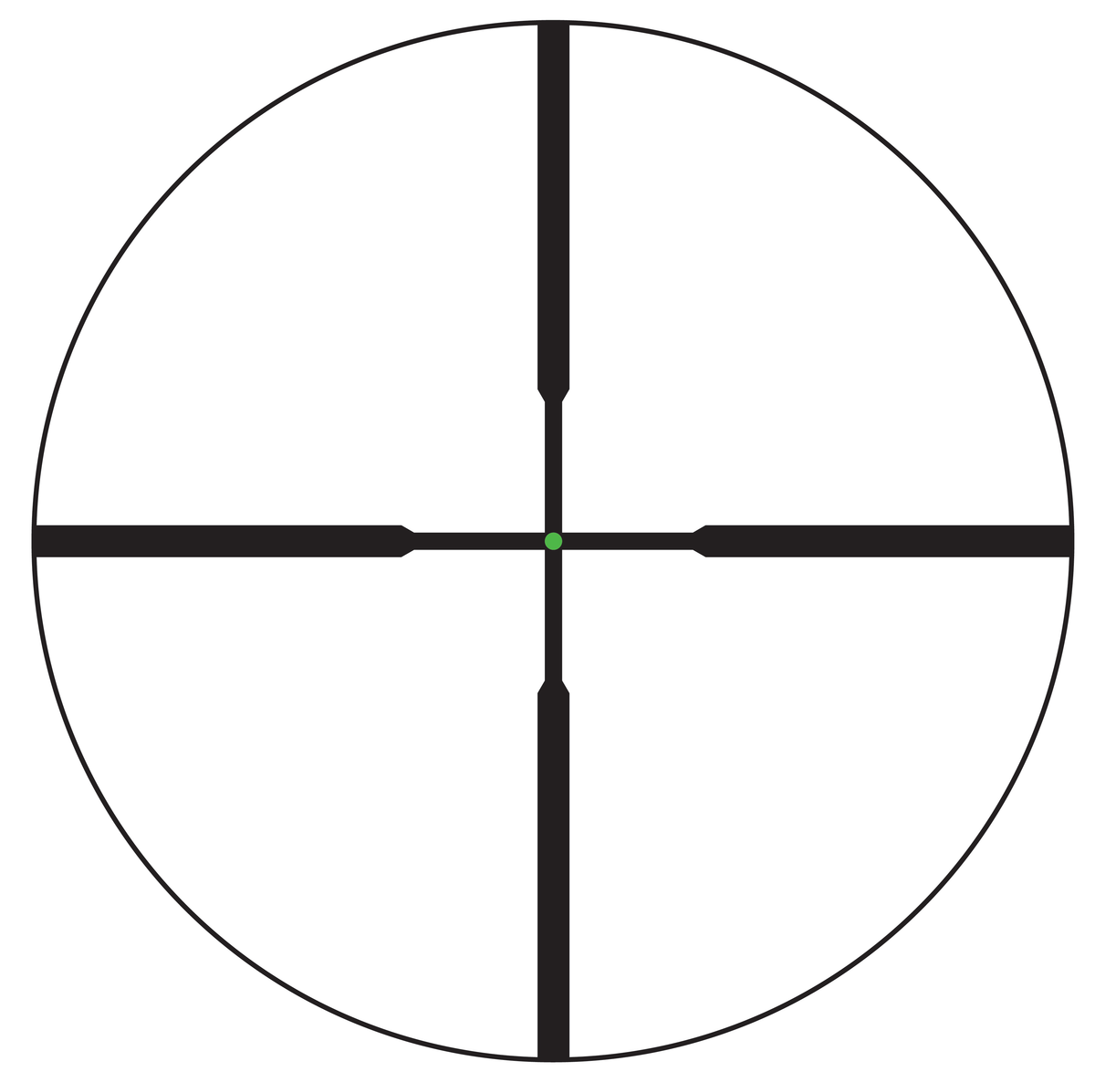 Trijicon AccuPoint 4-24x50mm 30mm Tube Illuminated Duplex Green Dot Riflescope - Satin Black — view 3